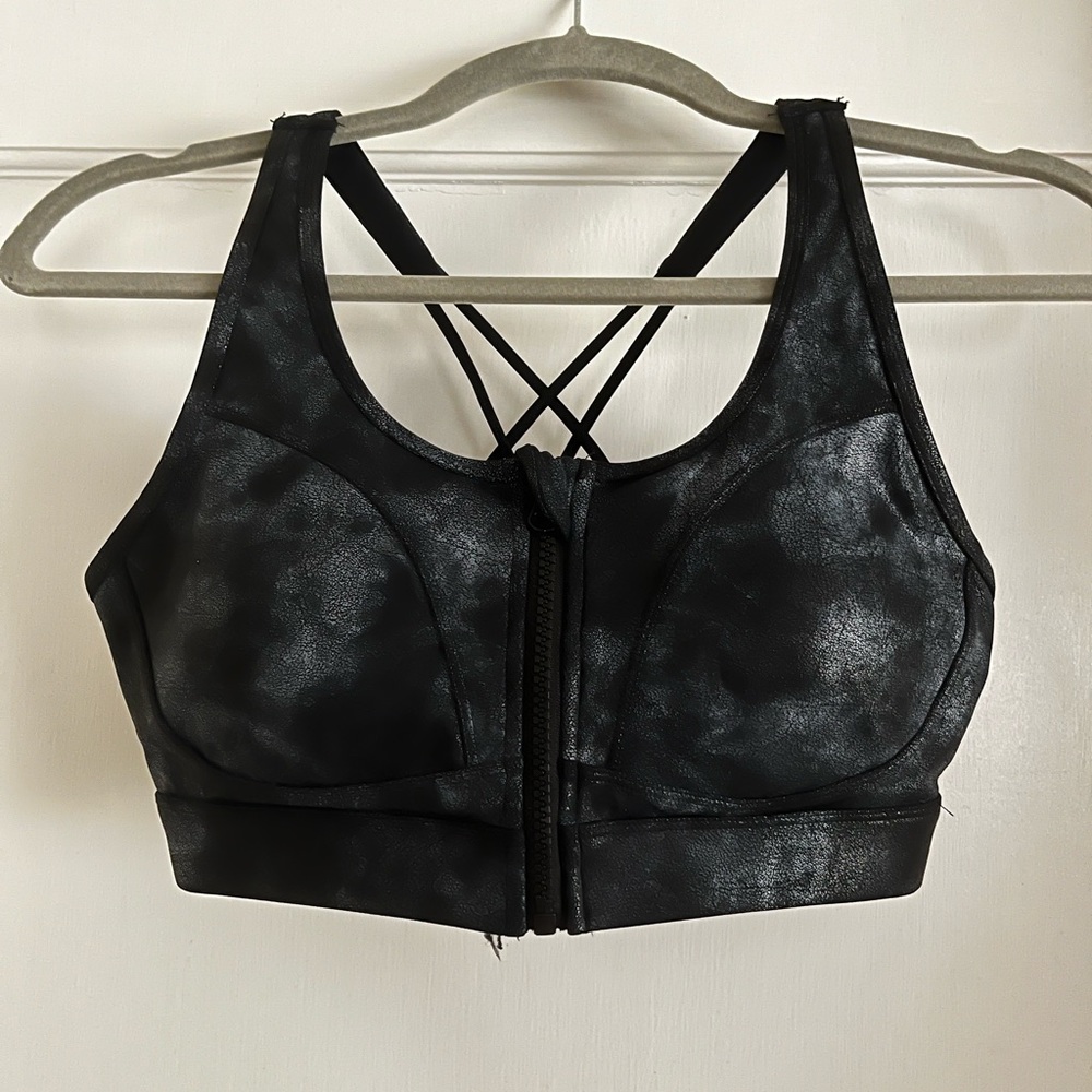 ZYIA Black and Gray Sports Bra